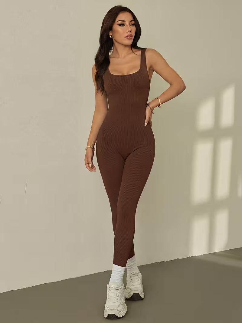 Women's Tummy Control Seamless Ribbed Shapewear Bodysuit