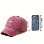 Women's Coconut Tree Print Distressed Baseball Cap