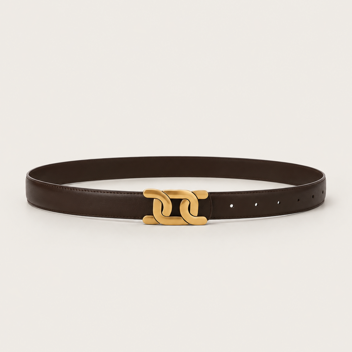 Women's Vintage PU Leather Belt with Alloy Buckle