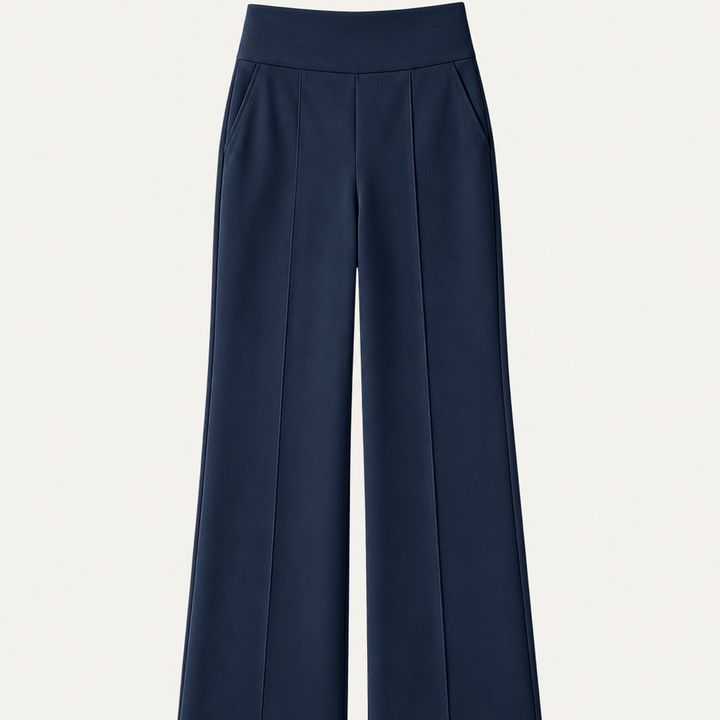 Women's High-Waist Wide-Leg Pants with Pockets