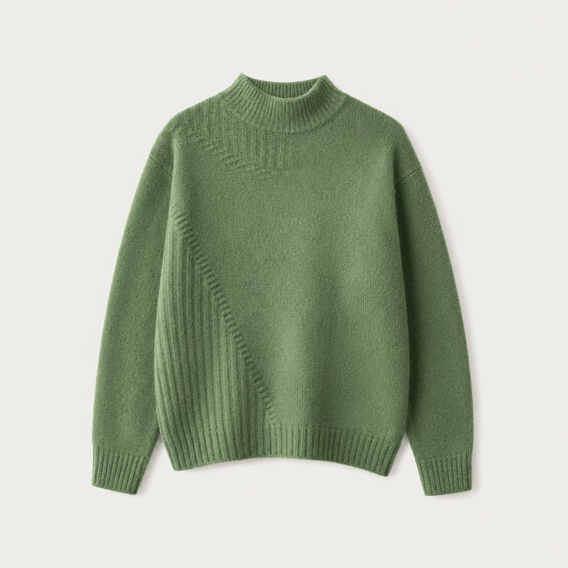 Women's Plus Size Semi-High Neck Casual Pullover