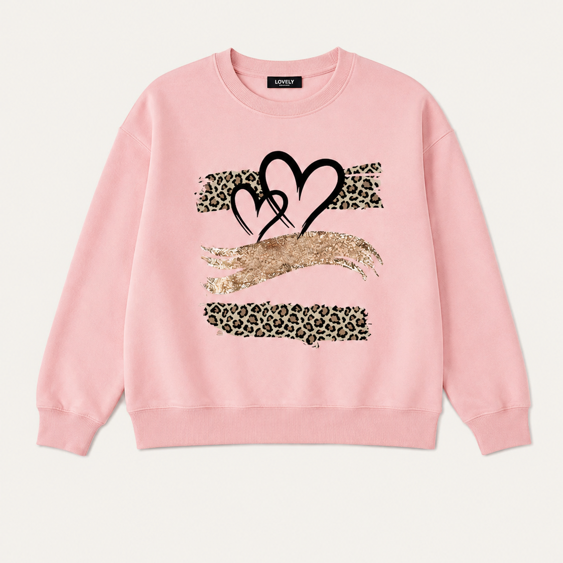Women's Casual Crew Neck Graphic Print Sweatshirt