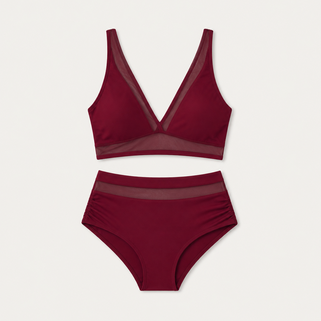 Women's High-Waist Push-Up Bikini Set