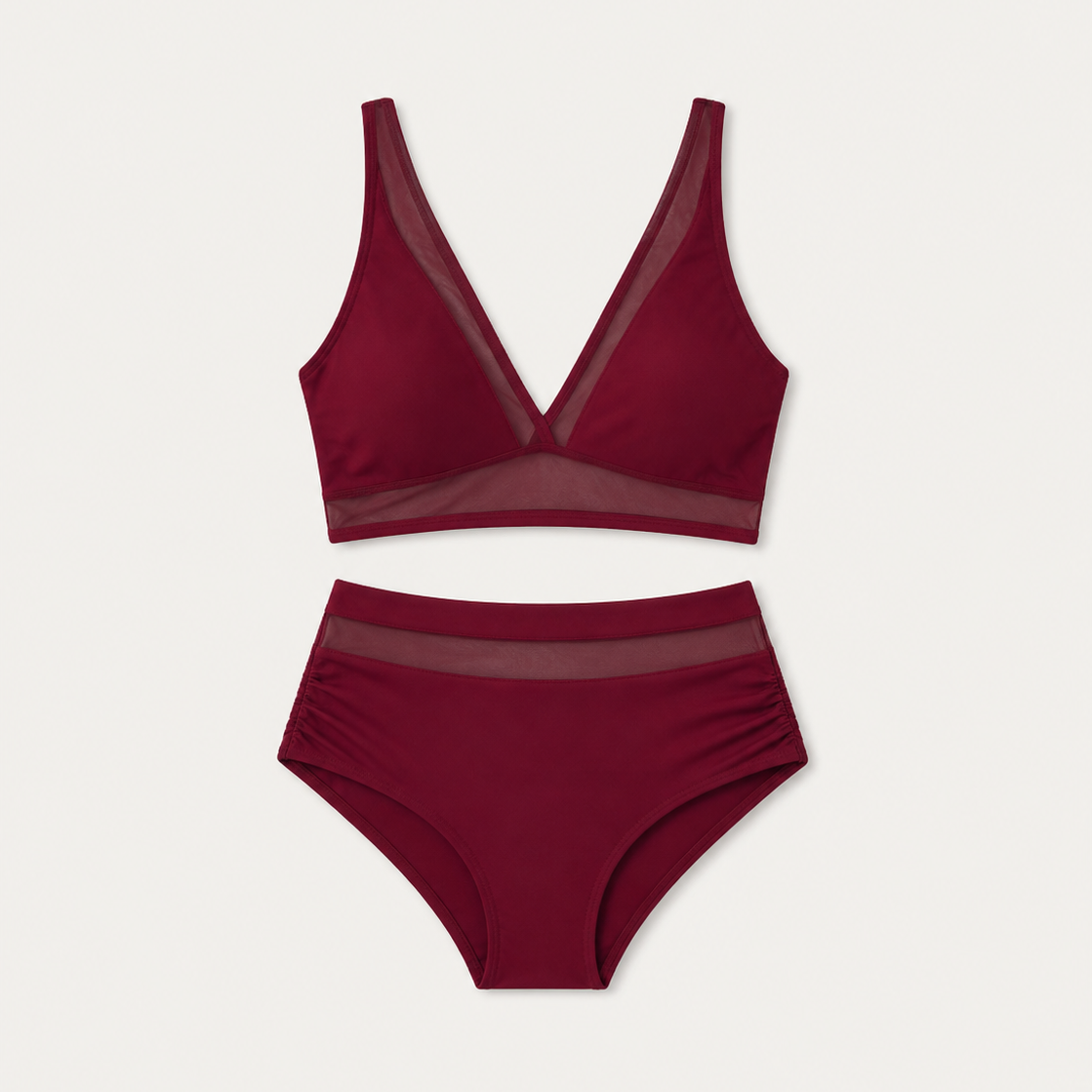 Women's High-Waist Push-Up Bikini Set