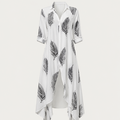 Women's Color Block Striped Shirt Dress