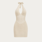 Women's Hollow Tie-String Mid-Length Dress