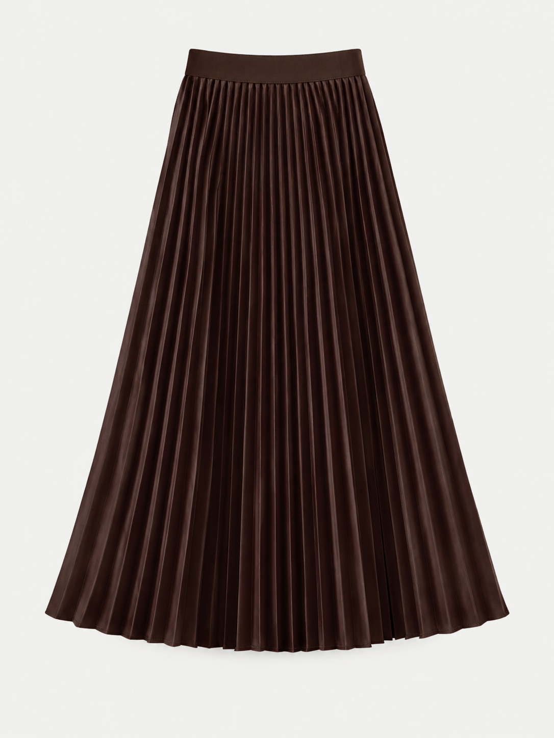 Women's Elegant Pleated Skirt, Light Gray