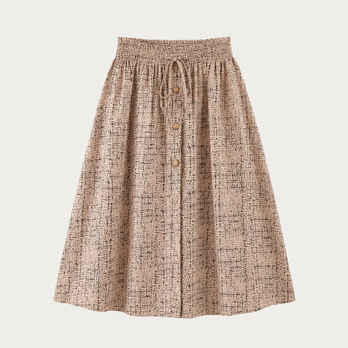 Women's All-Over Print Pocket Skirt, Elastic Waist