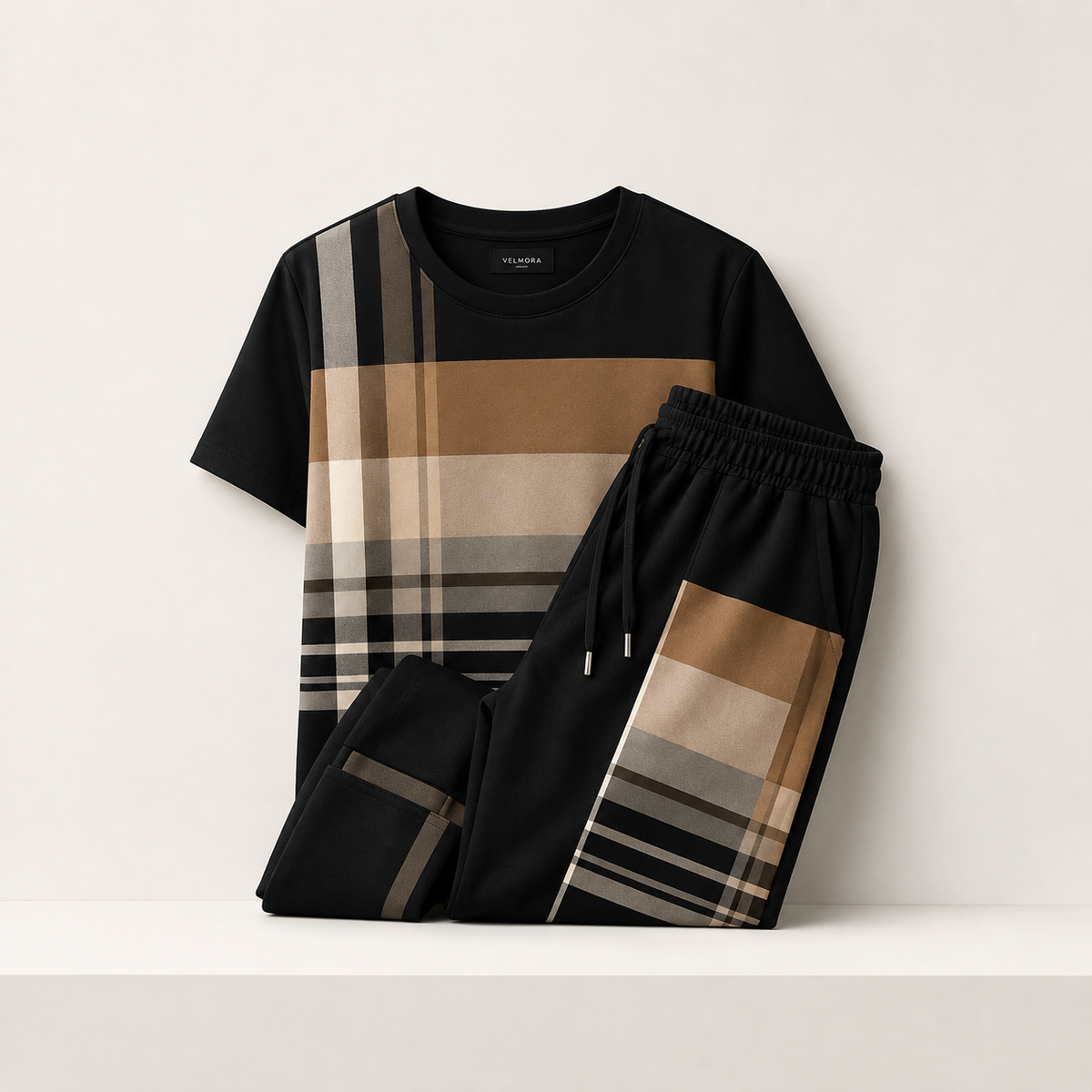 Women's Printed T-Shirt & Pants Two-Piece Set