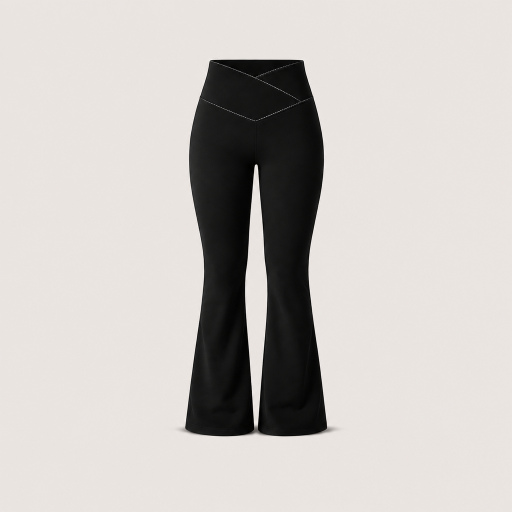 Women's High-Waist Tummy Control Flare Pants