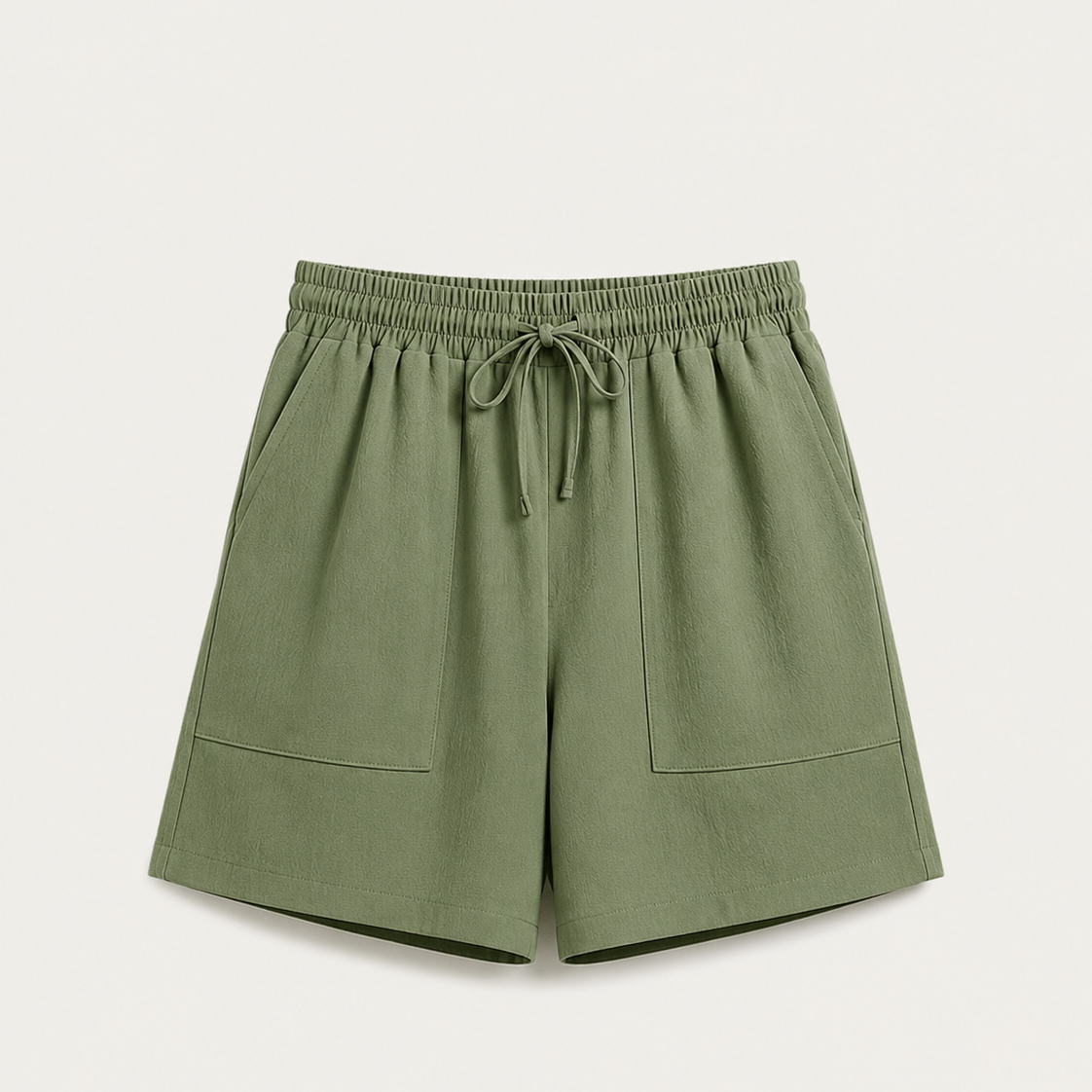 Women's Casual Drawstring Shorts, 2-Piece Set