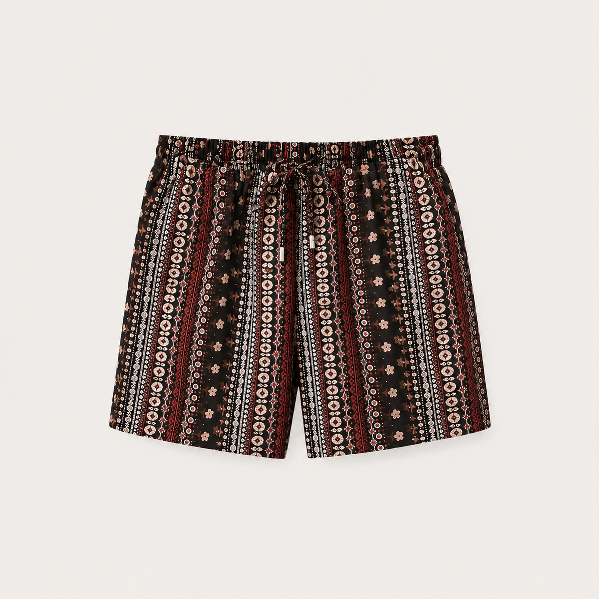 Women's Hawaiian Print Bermuda Beach Shorts