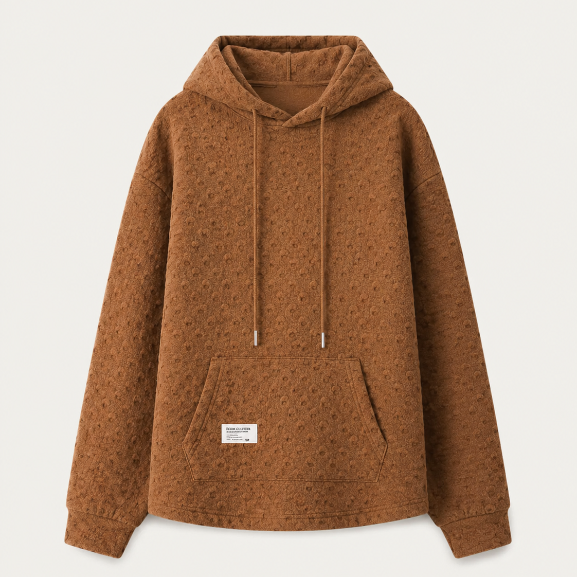 Women's Waffle Knit Hooded Sweatshirt for Fall & Winter