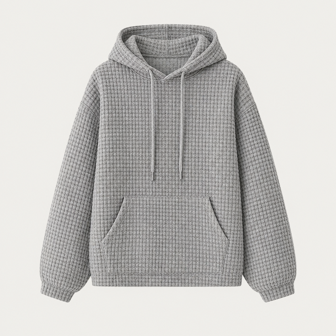 Women's Waffle Color-Block Hooded Sweatshirt