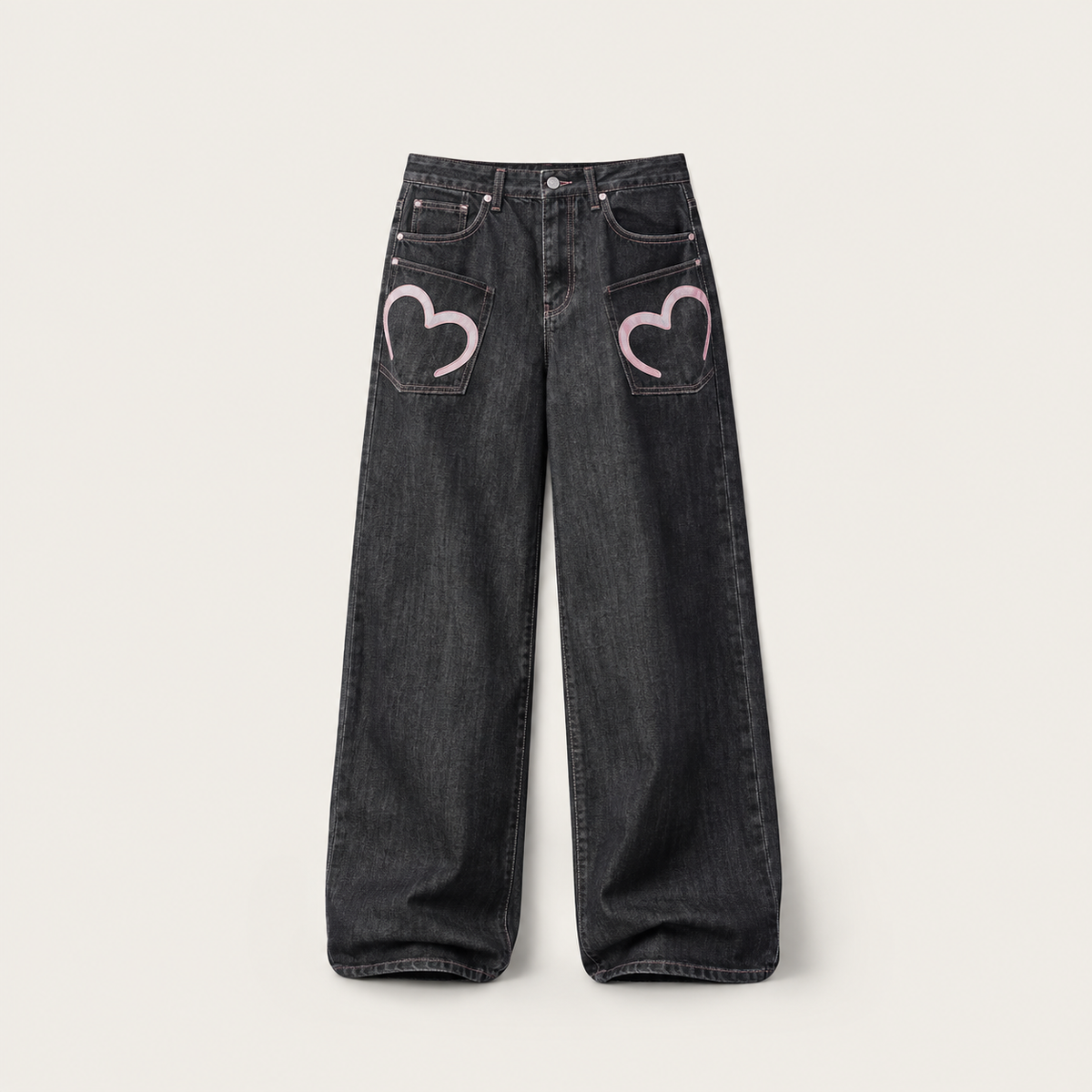 Women's Y2K Wide Fit Baggy Mom Jeans