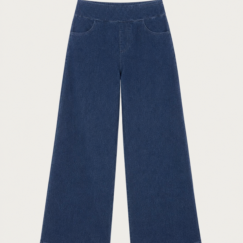 Women's Plus Size Wide-Leg Denim Jeans