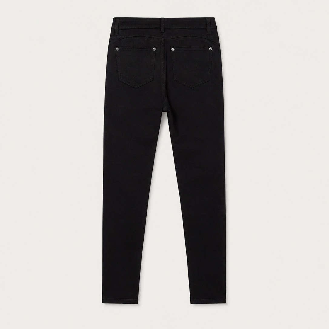Women's Black High-Waisted Skinny Jeans