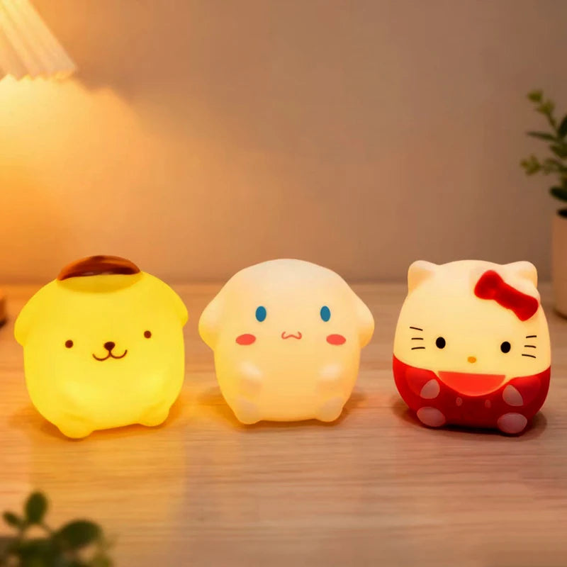 Cute cartoon table lamp  luminous home decor & reading light