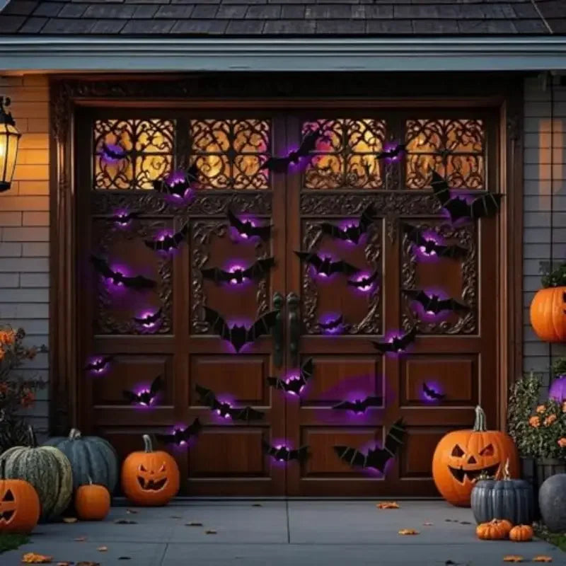LED Spider & Bat Halloween Light Decoration