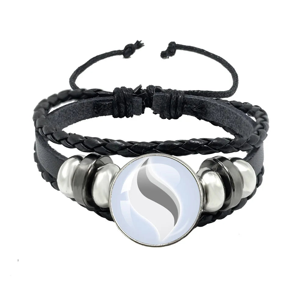 Pokémon Mega Stone leather bracelet adjustable anime jewelry product photo