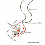 Glow Spider Necklace