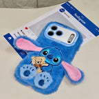 stitch plush iphone case I fluffy 3d protector cover