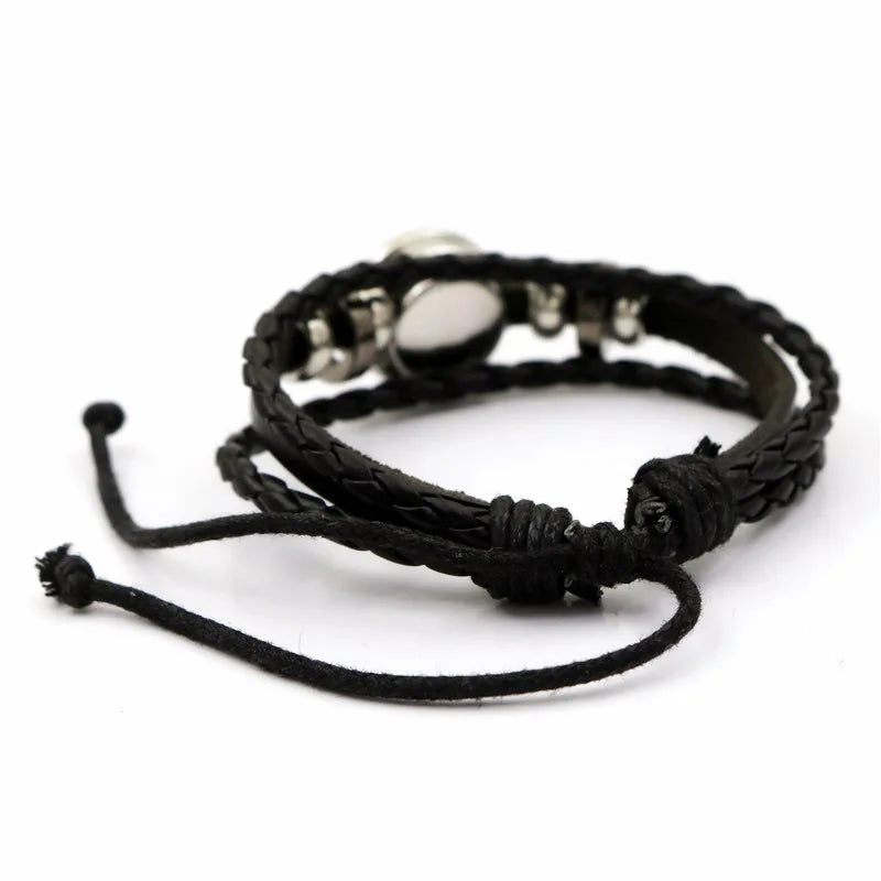Pokémon Mega Stone leather bracelet adjustable anime jewelry product photo