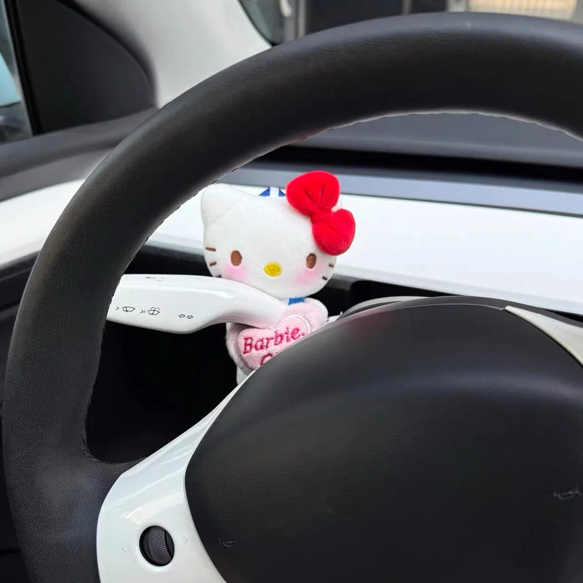 Hello Kitty plush wiper and turn signal cover car interior decor product photo