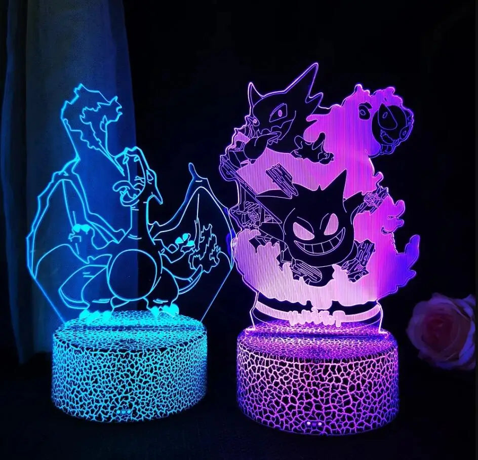Gengar Pokémon 3D LED night light room decor product photo