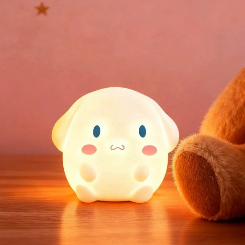 Cute cartoon table lamp  luminous home decor & reading light
