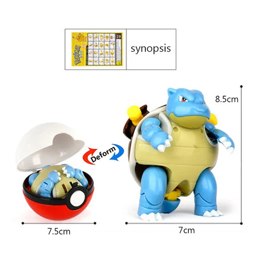 Pokémon Poké Ball transforming toy and Pikachu action figure product photo