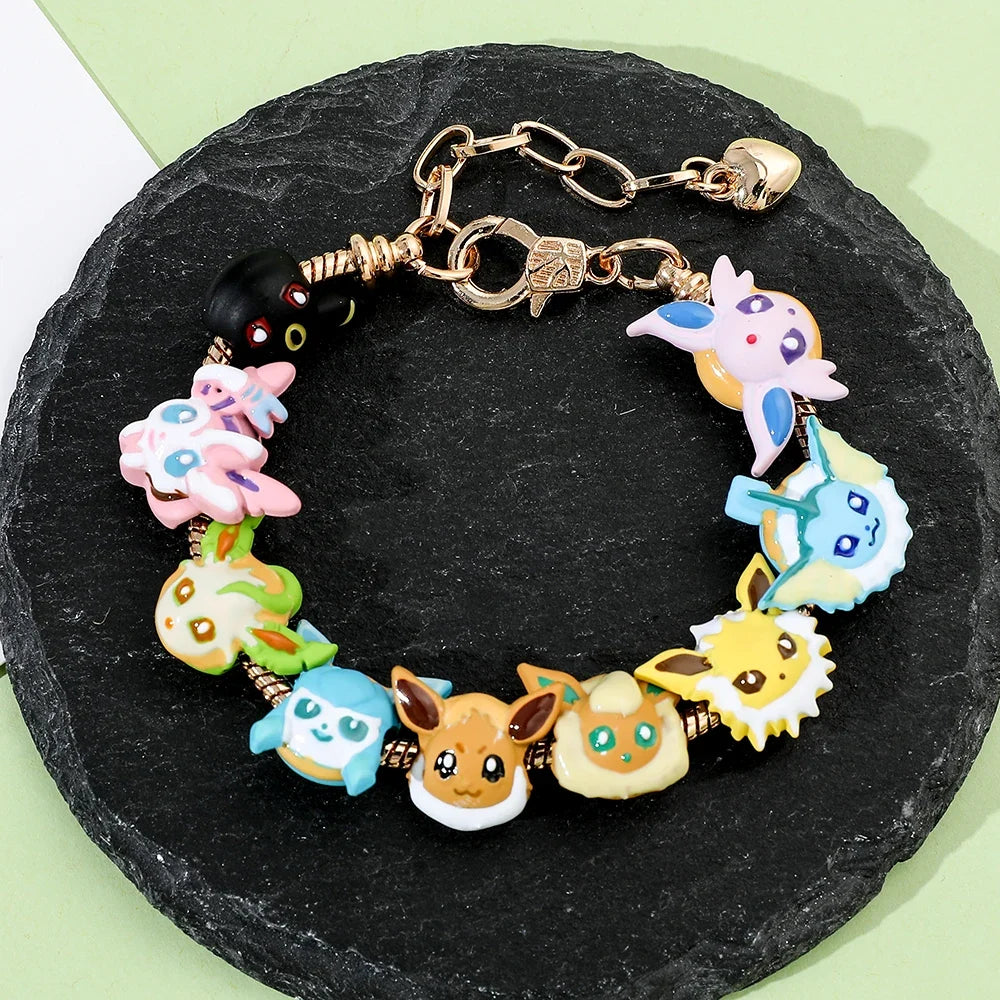 Pikachu inspired Pokémon pendant necklace close-up