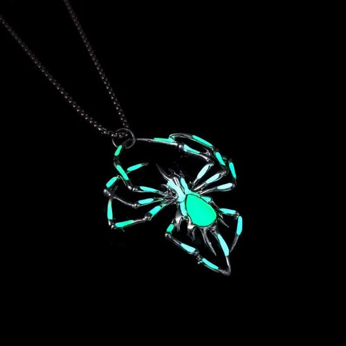 Glow Spider Necklace