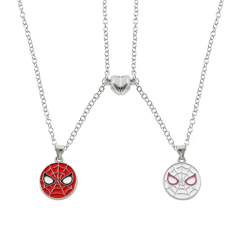 Hero Couple Matching Mask Pendant Necklace Set