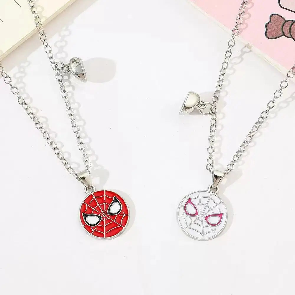 Hero Couple Matching Mask Pendant Necklace Set