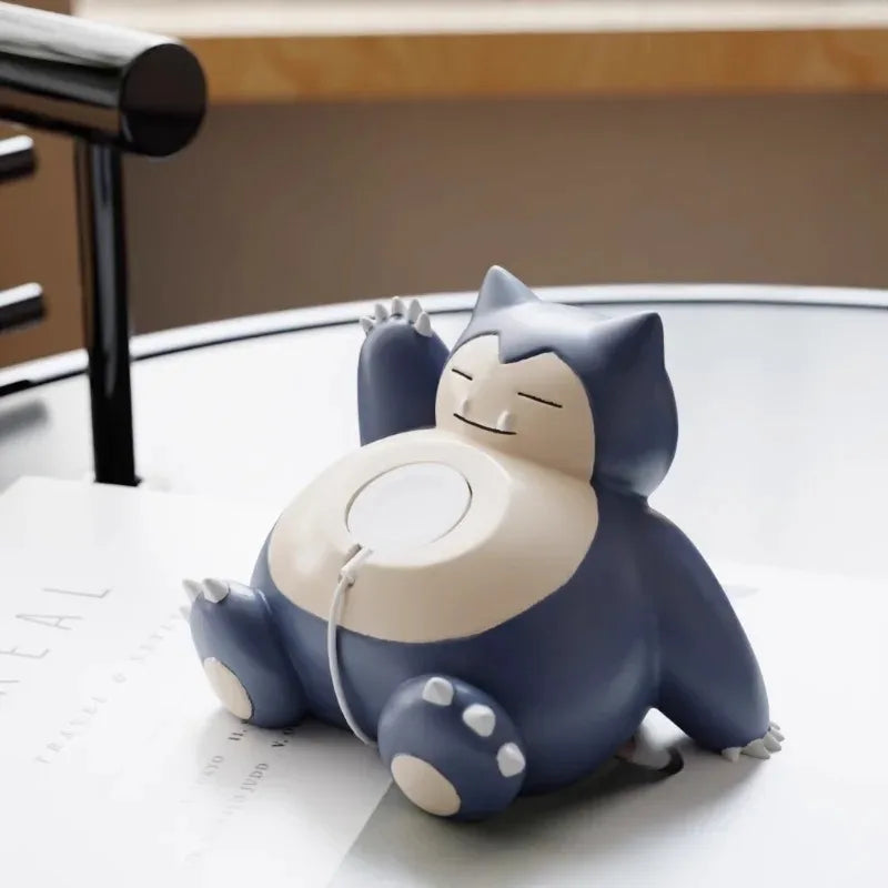 Pokémon Snorlax Apple Watch charging stand desk holder product photo