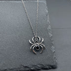 Crystal Spider Necklace