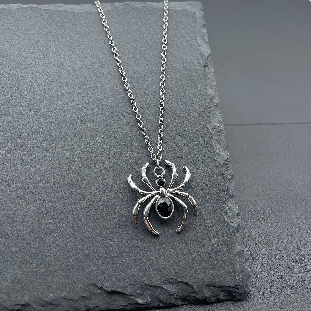 Crystal Spider Necklace