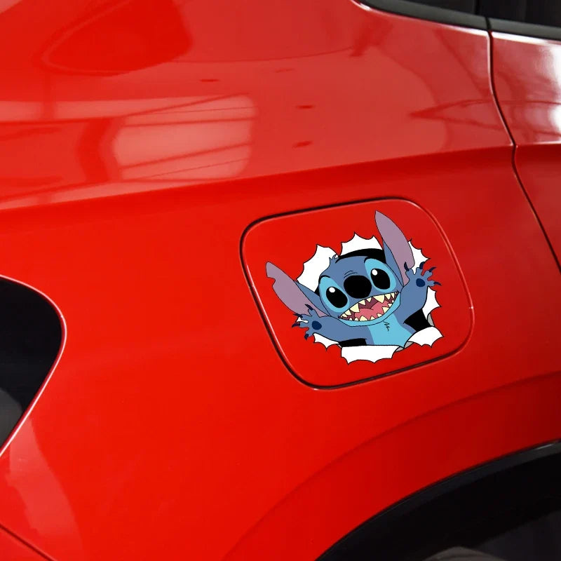 Cute Stitch car sticker for kawaii car accessories and decor