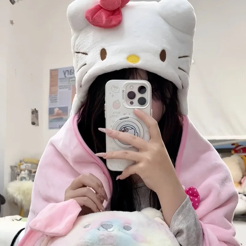 Hello kitty sanrio blanket  kawaii soft throw for girls & bedroom decor