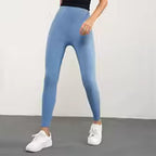 Women's Solid Color High-Waist Pocket Leggings