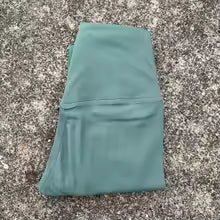 Women's Solid Color High-Waist Pocket Leggings