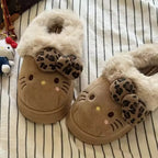 Warm Hello Kitty slippers for women home wear