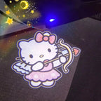 hello kitty car door welcome light led projector interior decor