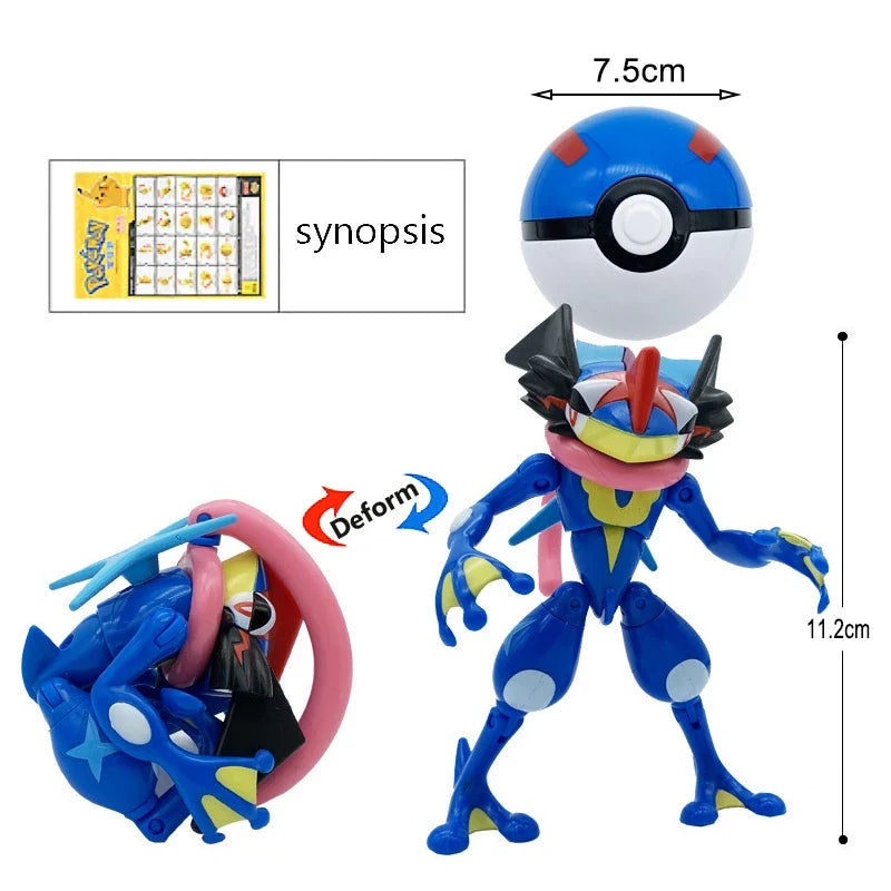 Pokémon Poké Ball transforming toy and Pikachu action figure product photo