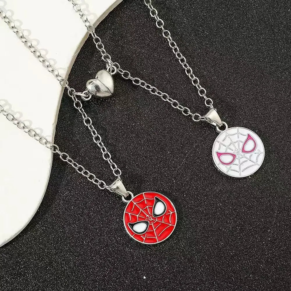 Hero Couple Matching Mask Pendant Necklace Set