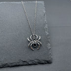 Crystal Spider Necklace