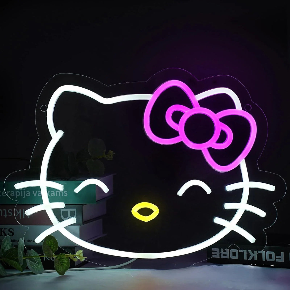 Hello kitty LED night light  neon room & wall decor