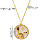 Pikachu Pokémon anime metal pendant necklace kawaii jewelry product photo