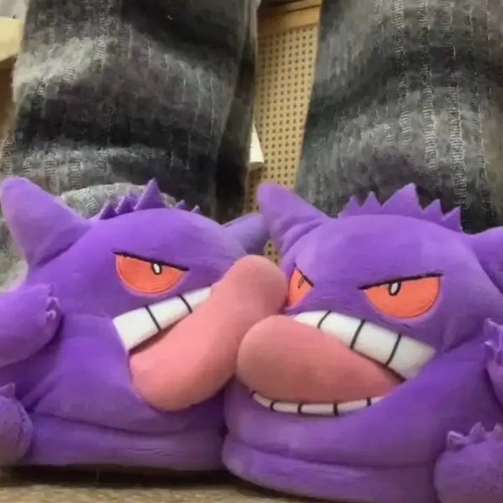 Gengar Pokémon plush slippers cozy indoor shoes product photo